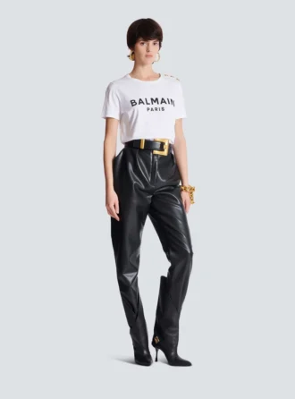 T-shirt avec imprimé Balmain Paris