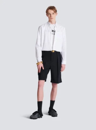 T-shirt avec imprimé Balmain Paris