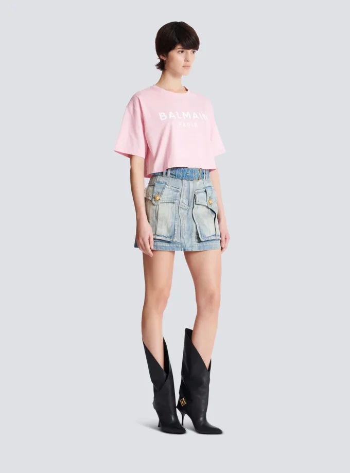 T-shirt avec imprimé Balmain Paris T-shirt avec imprimé Balmain Paris