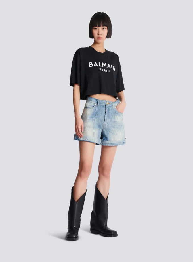 T-shirt avec imprimé Balmain Paris T-shirt avec imprimé Balmain Paris