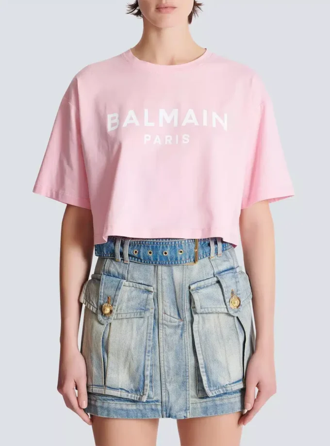 T-shirt avec imprimé Balmain Paris T-shirt avec imprimé Balmain Paris