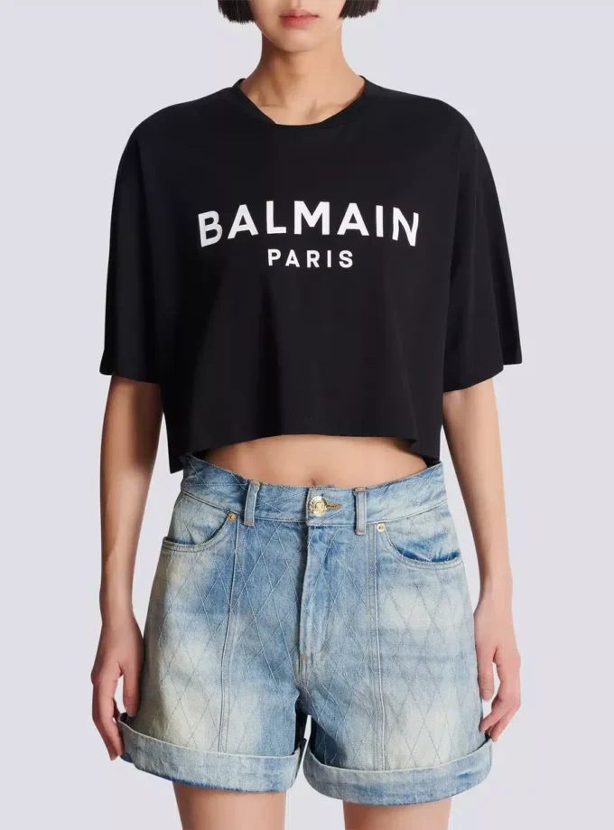 T-shirt avec imprimé Balmain Paris T-shirt avec imprimé Balmain Paris