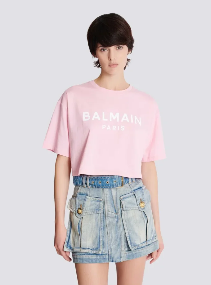T-shirt avec imprimé Balmain Paris T-shirt avec imprimé Balmain Paris