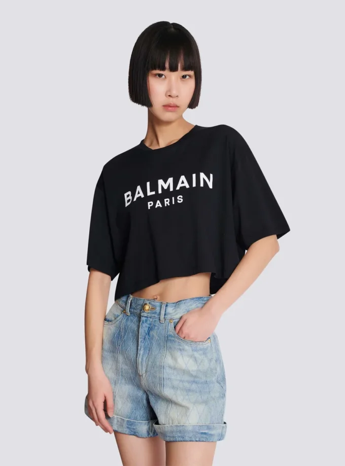 T-shirt avec imprimé Balmain Paris T-shirt avec imprimé Balmain Paris