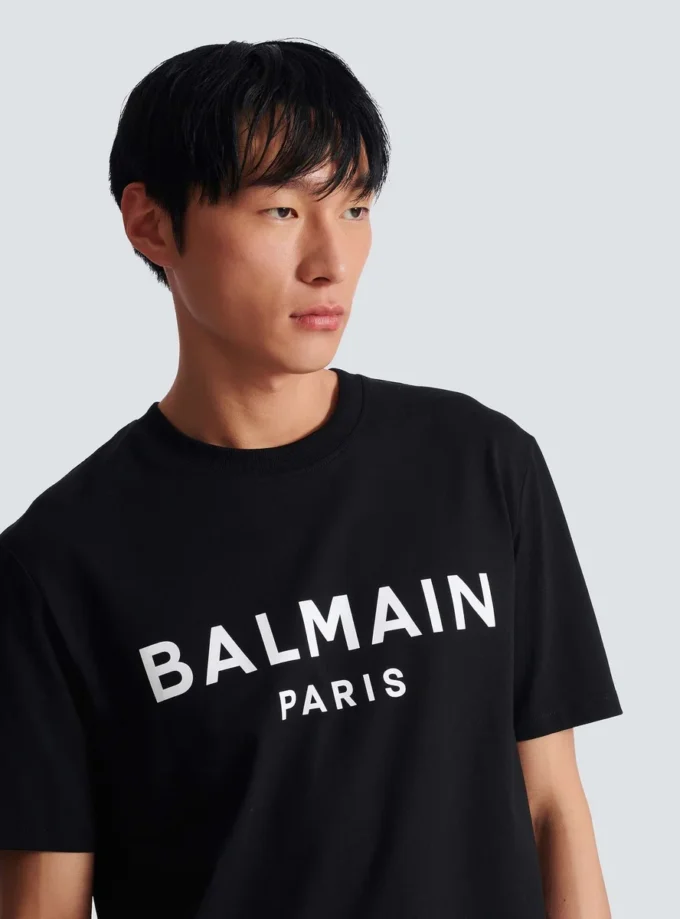 T-shirt avec imprimé Balmain Paris T-shirt avec imprimé Balmain Paris