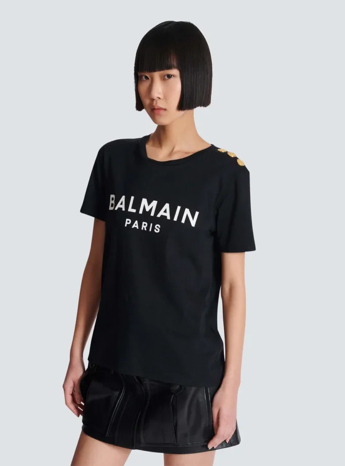 T-shirt avec imprimé Balmain Paris T-shirt avec imprimé Balmain Paris