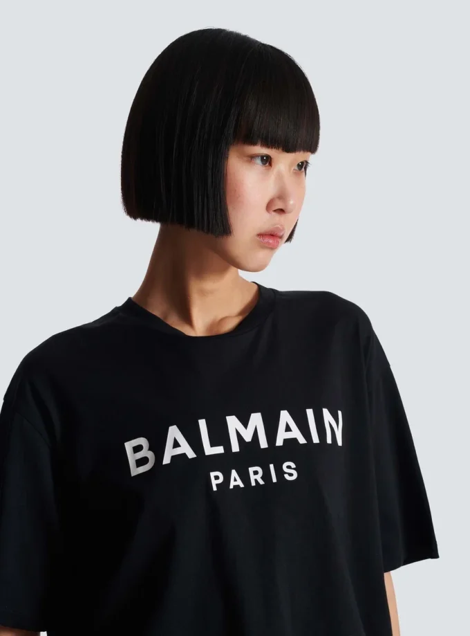 T-shirt avec imprimé Balmain Paris T-shirt avec imprimé Balmain Paris