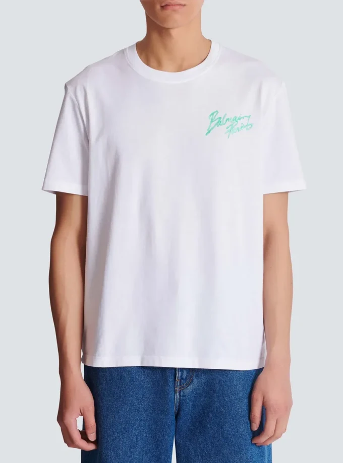 T-shirt avec imprimé Balmain Paris Brush T-shirt avec imprimé Balmain Paris Brush