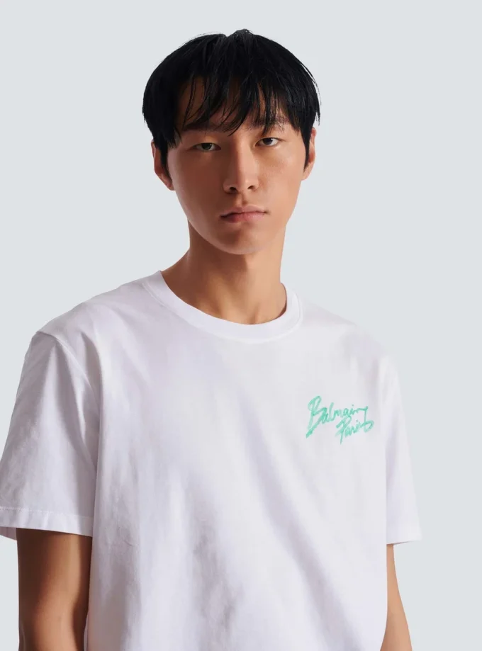 T-shirt avec imprimé Balmain Paris Brush T-shirt avec imprimé Balmain Paris Brush