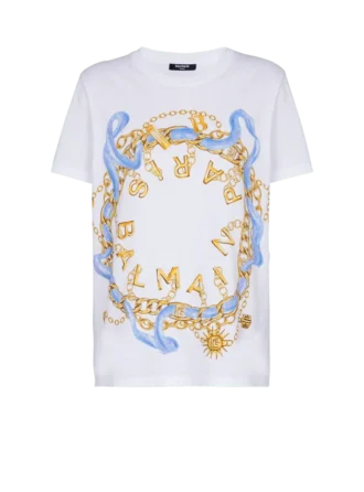 T-shirt avec imprimé Balmain Paris Chain T-shirt avec imprimé Balmain Paris Chain