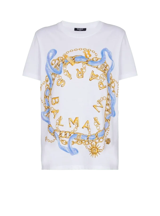 T-shirt avec imprimé Balmain Paris Chain T-shirt avec imprimé Balmain Paris Chain