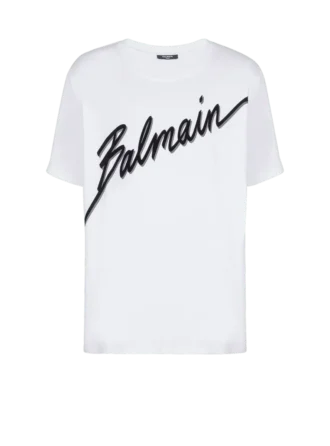 T-shirt avec logo Balmain Letter floqué T-shirt avec logo Balmain Letter floqué