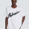 T-shirt avec logo Balmain Letter floqué T-shirt avec logo Balmain Letter floqué