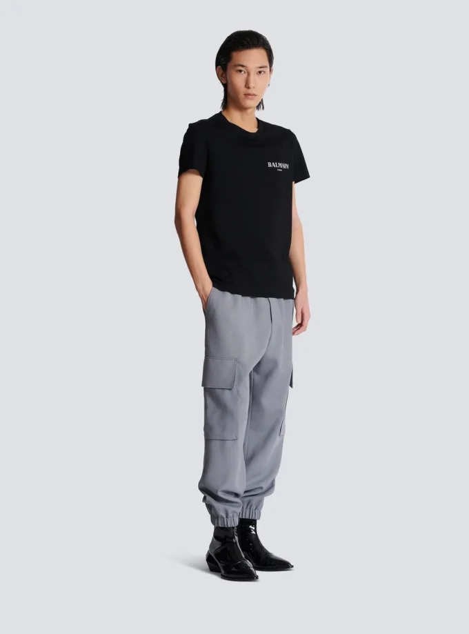 T-shirt avec logo Balmain vintage en gel