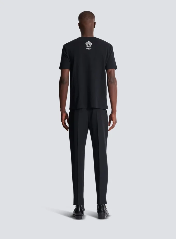 T-shirt avec logo Balmain vintage en gel