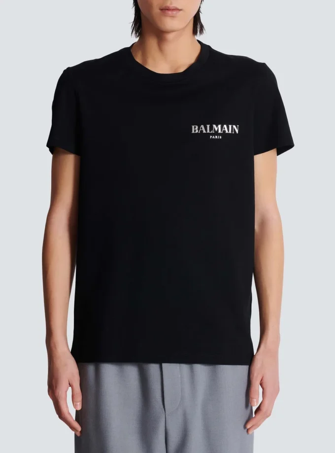 T-shirt avec logo Balmain vintage en gel