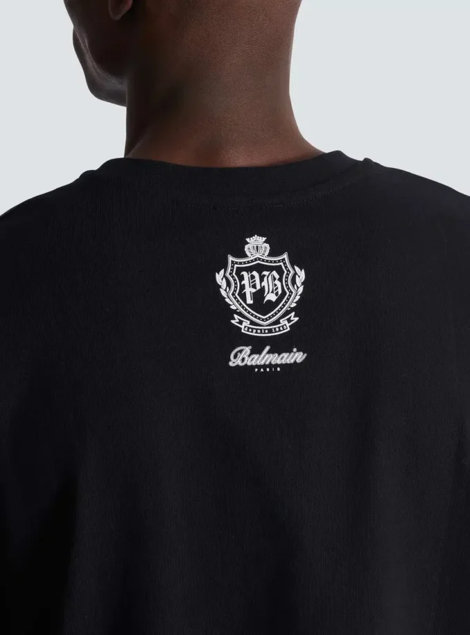 T-shirt avec logo Balmain vintage en gel