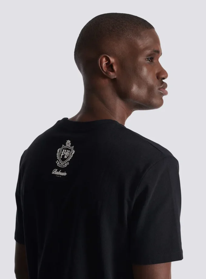 T-shirt avec logo Balmain vintage en gel