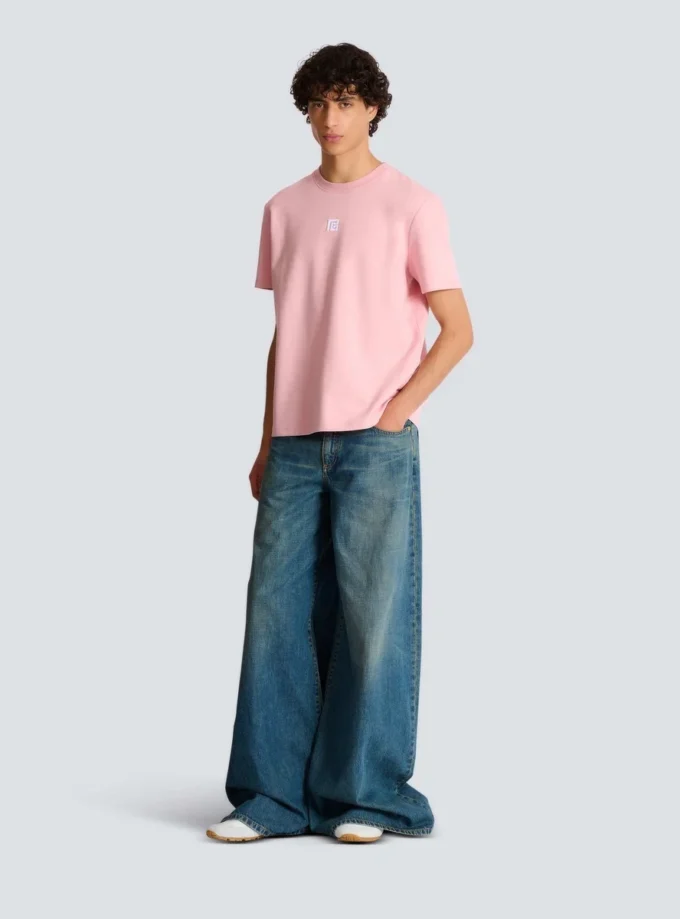 T-shirt avec logo brodé