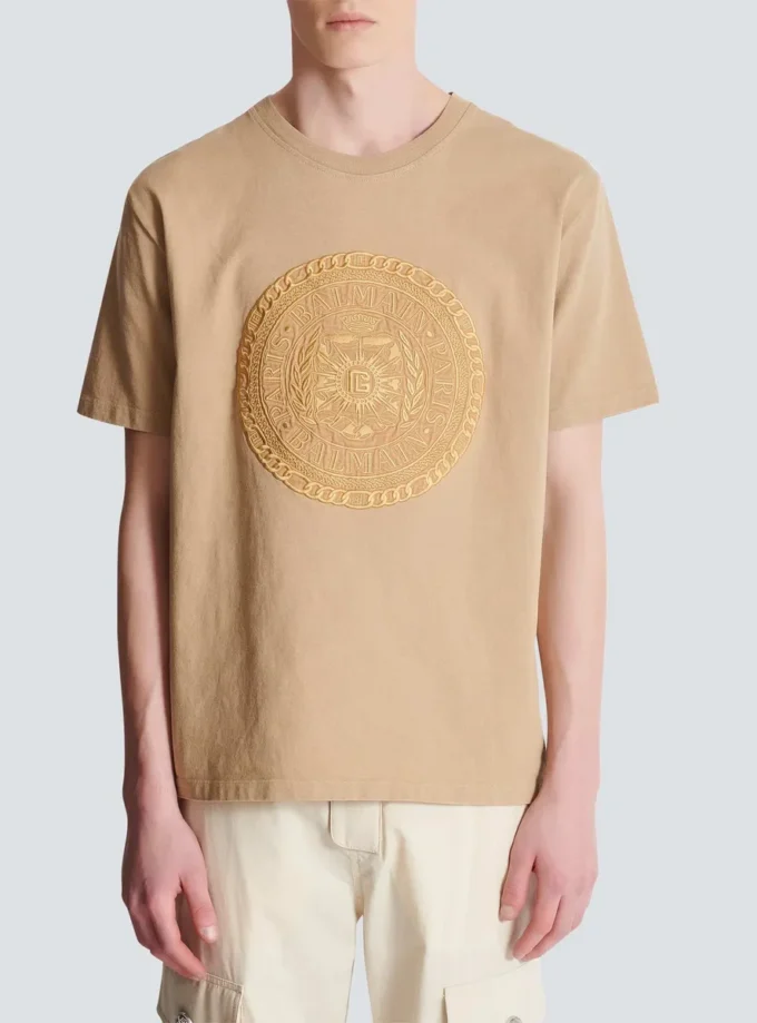 T-shirt brodé Balmain Médaille T-shirt brodé Balmain Médaille