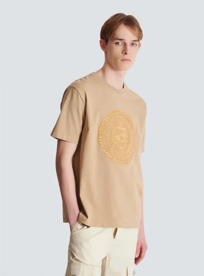 T-shirt brodé Balmain Médaille T-shirt brodé Balmain Médaille