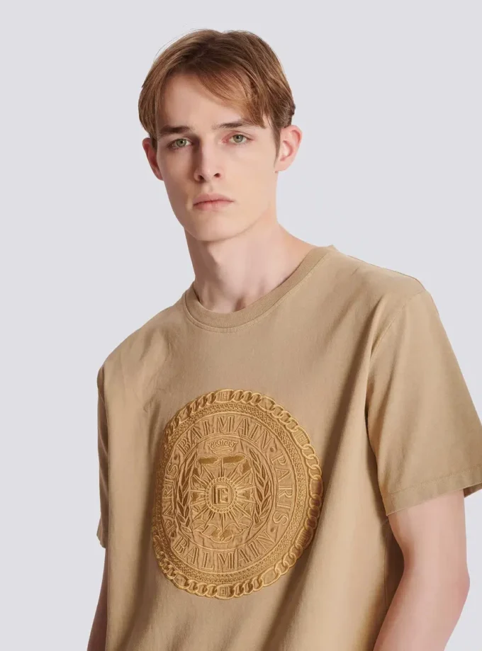 T-shirt brodé Balmain Médaille T-shirt brodé Balmain Médaille