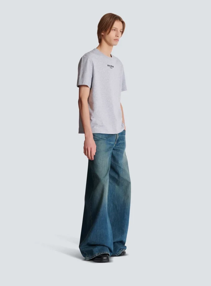 T-shirt brodé Balmain Paris