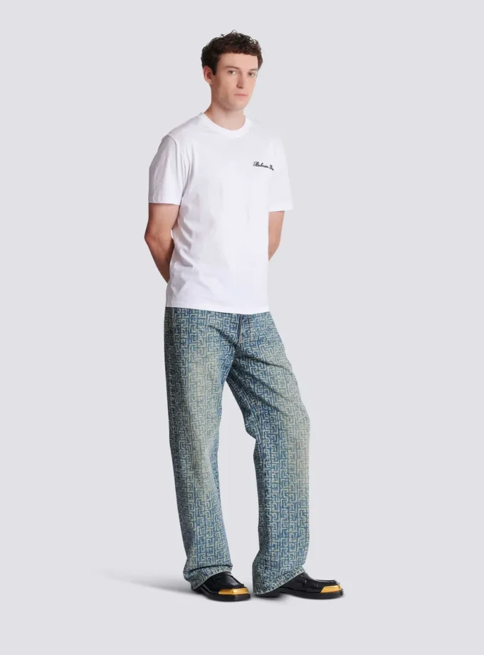 T-shirt brodé Balmain Signature T-shirt brodé Balmain Signature