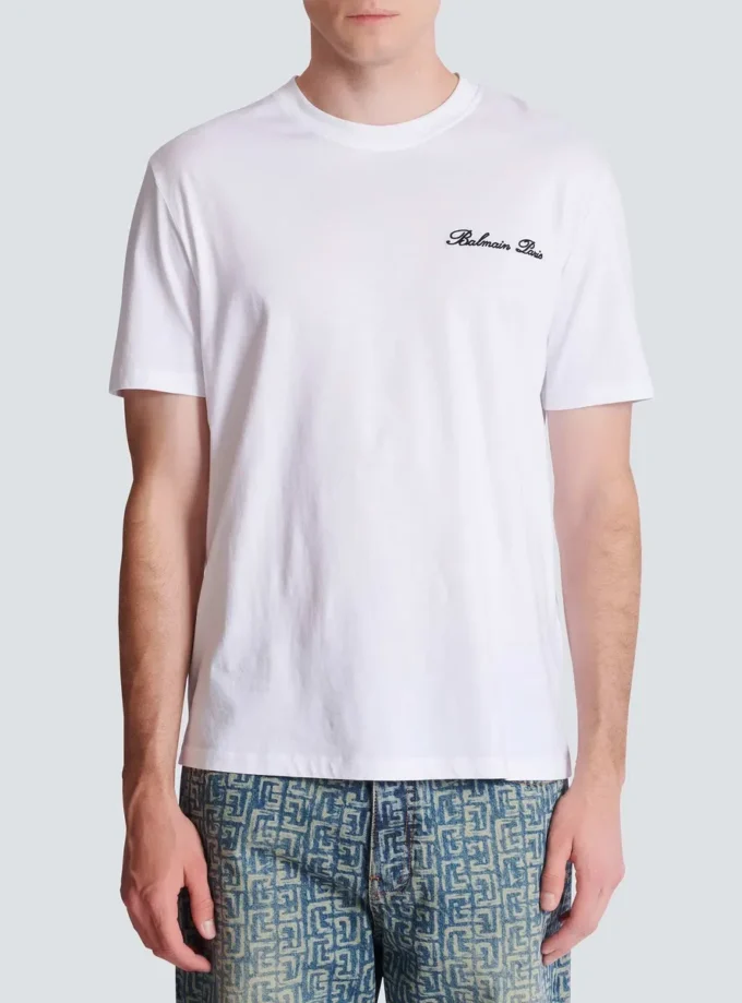 T-shirt brodé Balmain Signature T-shirt brodé Balmain Signature