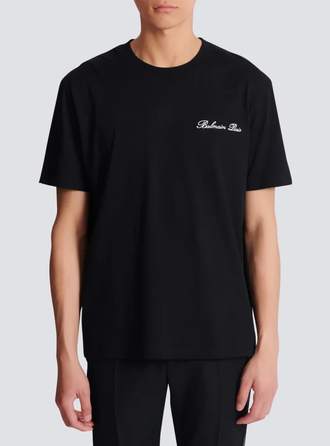 T-shirt brodé Balmain Signature T-shirt brodé Balmain Signature