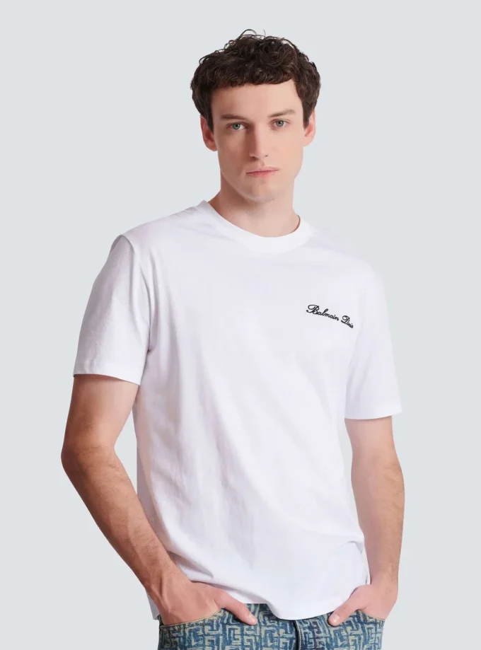 T-shirt brodé Balmain Signature T-shirt brodé Balmain Signature