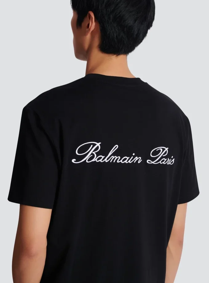 T-shirt brodé Balmain Signature T-shirt brodé Balmain Signature