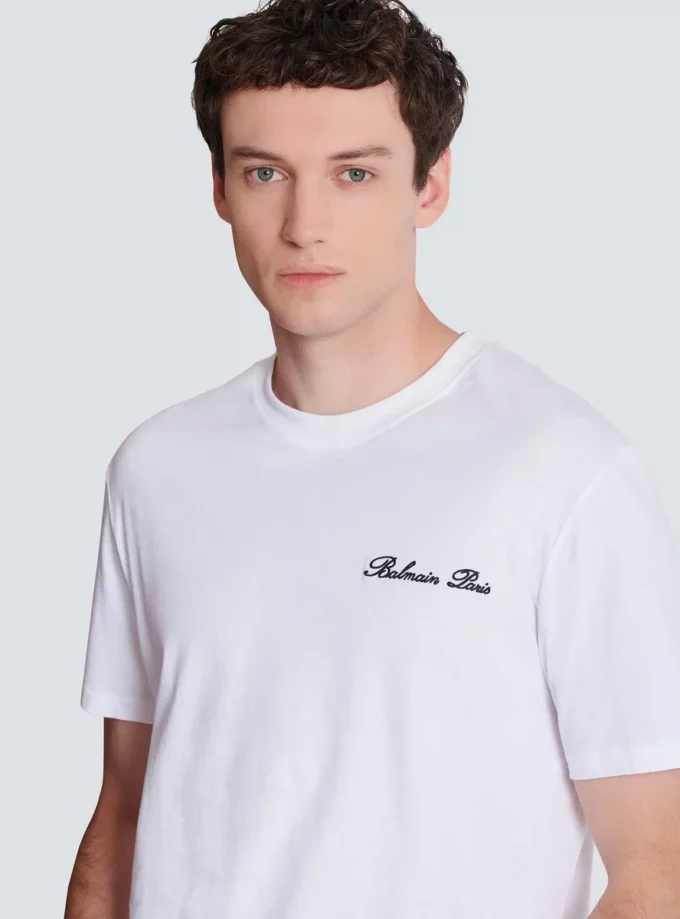T-shirt brodé Balmain Signature T-shirt brodé Balmain Signature