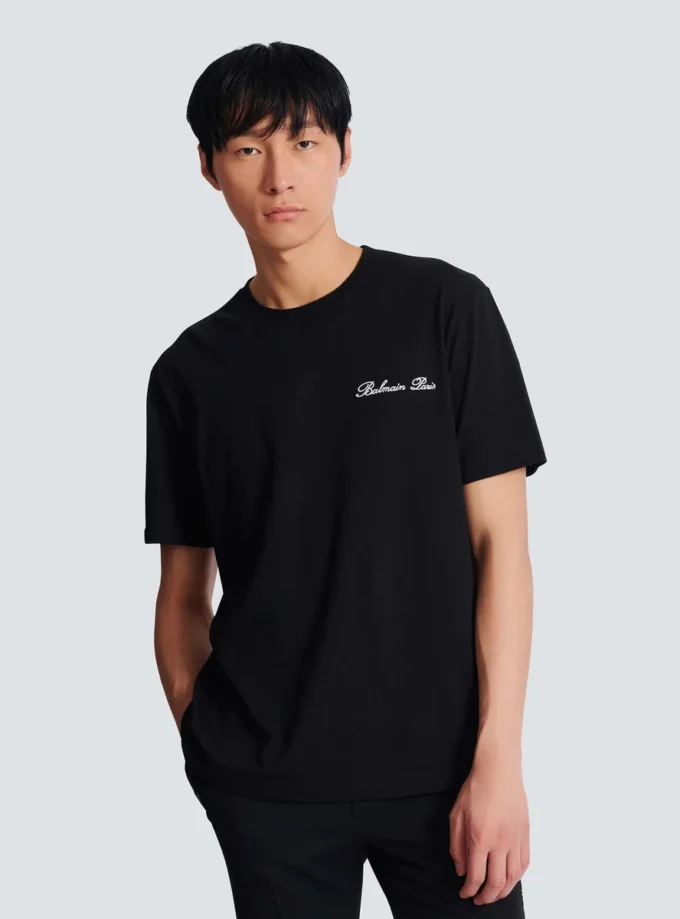 T-shirt brodé Balmain Signature T-shirt brodé Balmain Signature