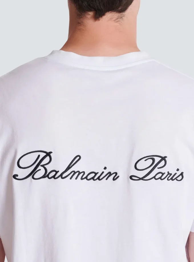 T-shirt brodé Balmain Signature T-shirt brodé Balmain Signature