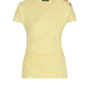 T-shirt drapé avec boutons T-shirt drapé avec boutons