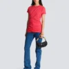 T-shirt drapé avec boutons T-shirt drapé avec boutons