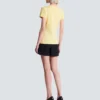T-shirt drapé avec boutons T-shirt drapé avec boutons