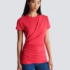 T-shirt drapé avec boutons T-shirt drapé avec boutons