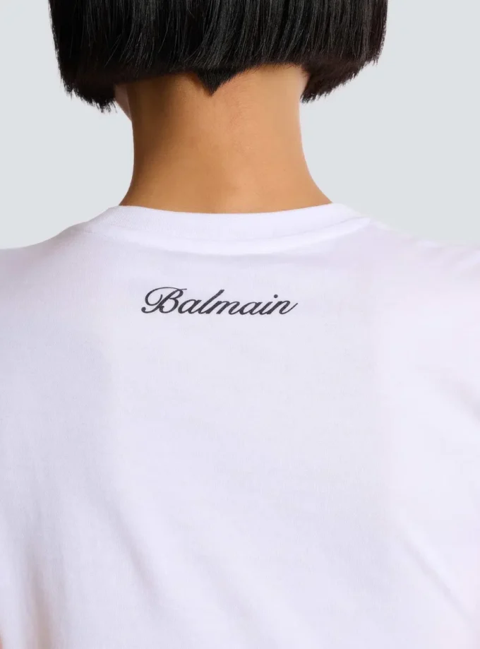T-shirt drapé avec boutons
