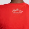 T-shirt drapé à manches courtes en jersey