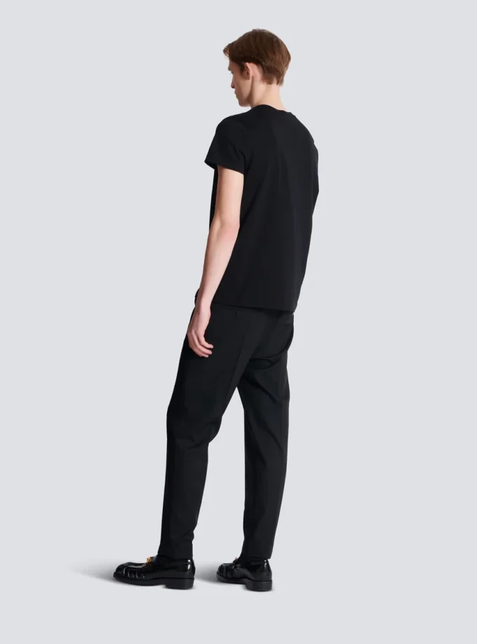 T-shirt imprimé du logo Balmain Chaînes T-shirt imprimé du logo Balmain Chaînes