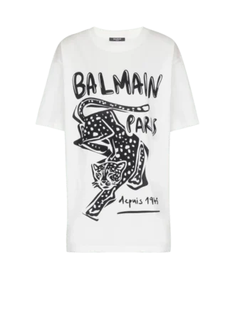 T-shirt à manches courtes et imprimé léopard T-shirt à manches courtes et imprimé léopard