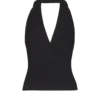 Top dos nu en maille torsadée Top dos nu en maille torsadée