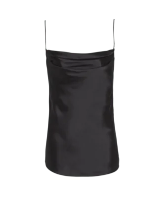 Top drapé en satin Top drapé en satin