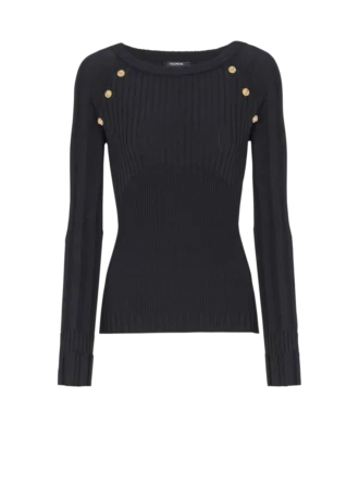 Top en maille avec boutons Top en maille avec boutons