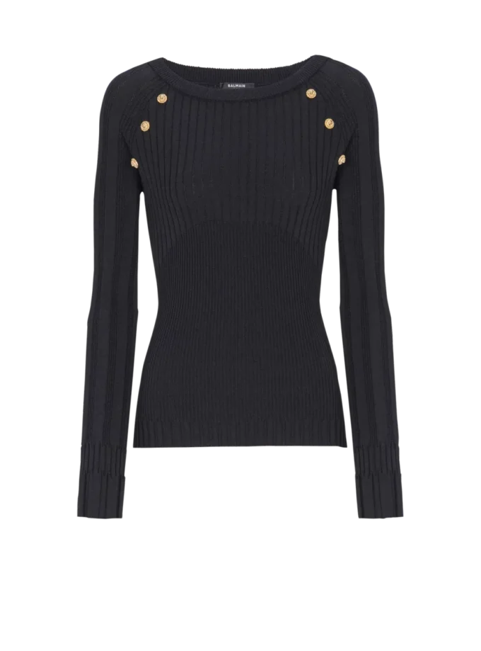 Top en maille avec boutons Top en maille avec boutons