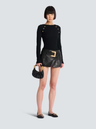 Top en maille avec boutons Top en maille avec boutons