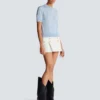 Top en maille brodé Emblème Balmain Top en maille brodé Emblème Balmain