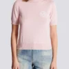 Top en maille brodé Emblème Balmain Top en maille brodé Emblème Balmain